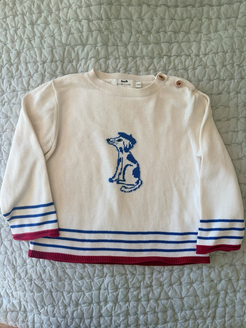 Cyrillus Puppy Sweater - Size 2T